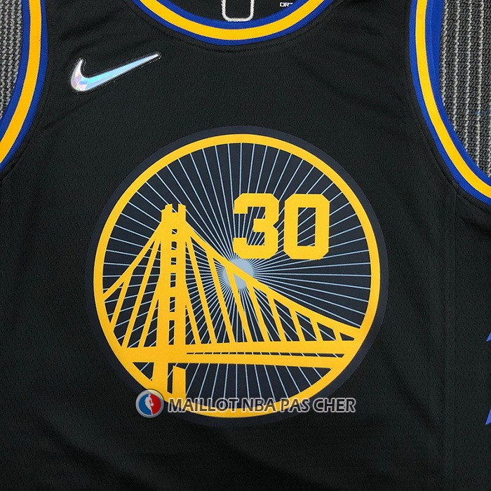 Maillot Golden State Warriors Stephen Curry 2974th 3 Points Noir